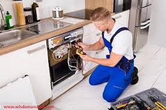 Man fixing appliance