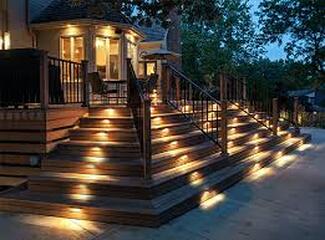 Outdoor stair lighting Farmington Hills MI
